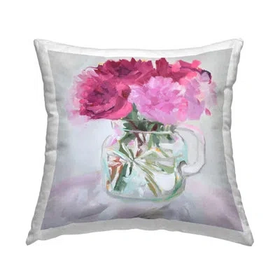 Stupell Industries Pretty In Pink Peonies Decorative Printed Throw Pillow Design By Jenny Westenhofer