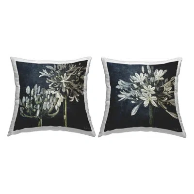 Stupell Industries Printed Outdoor Throw Pillow Design By Patricia Pinto (set Of 2) In Blue