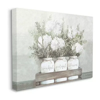 Stupell Industries Pristine Hydrangea Canvas Art In Green