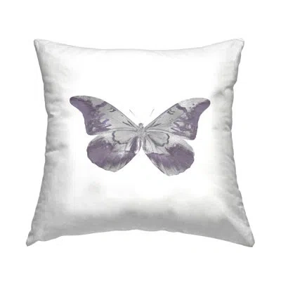 Stupell Industries Purple Casual Butterfly Wings Printed Throw Pillow Design By Julia Bosco