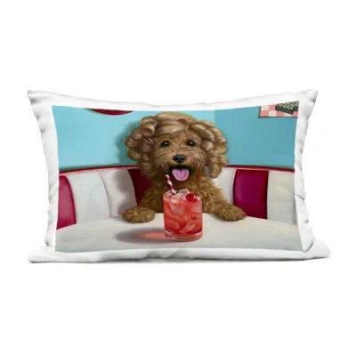 Stupell Industries Rabbit In Relaxing Bubble Bath Outdoor Printed Pillow, Design By Lucia Heffernan