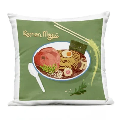 Stupell Industries Ramen Magic International Meal Design By Juliet Rose Philips Outdoor Printed Pillow In Brown