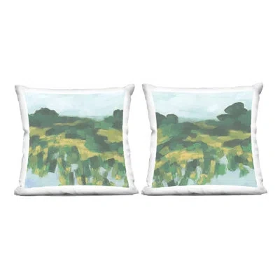 Stupell Industries Reflecting Green Nature Design By June Erica Vess  Throw Pillow (set Of 2)