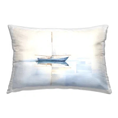 Stupell Industries Reflective Sails View Decorative Printed Throw Pillow Design By Petal Prints Design In Blue