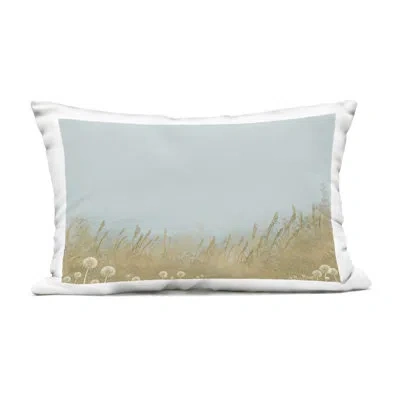 Stupell Industries Roadside Rhythm Meadow Outdoor Printed Pillow, Design By Lee Ann Zirbes In Blue Misty Meadows Blowing In Wind