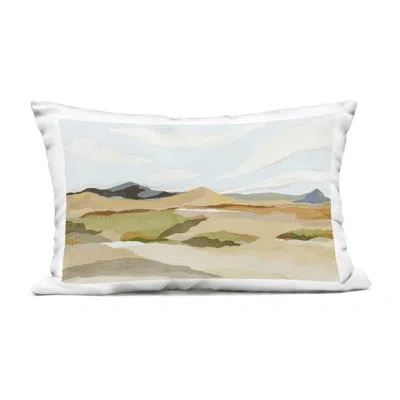 Stupell Industries Rocky Hill Landscape Outdoor Printed Pillow, Design By Nikita Jariwala In Tan