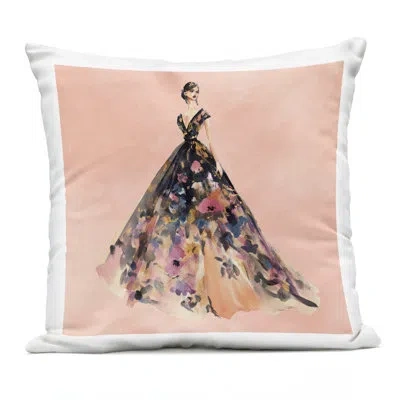 Stupell Industries Rose Gold Night Outdoor Printed Pillow, Design By Svetlana Aleynikova In Pink