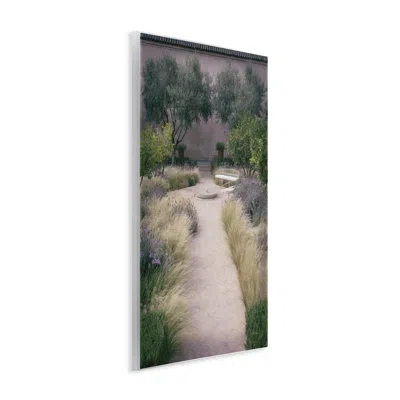 Stupell Industries Rounded Garden Path Bench Wall Plaque Art, Design By Deborah Revell In Green