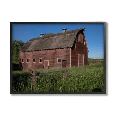 Stupell Industries Rural Barn Photography On Wood By David Drost Photograph In Red