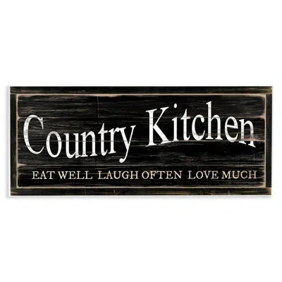 Stupell Industries Rustic Country Kitchen Wall Plaque Art By Cindy Jacobs In Black