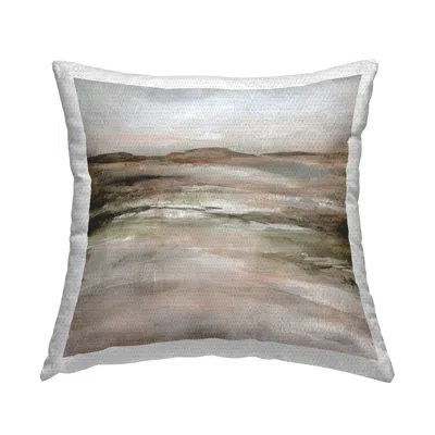 Stupell Industries Rustic Faded Desert View Outdoor Printed Pillow By Carol Robinson In Brown