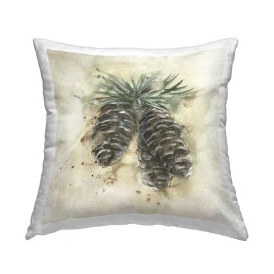 Stupell Industries Rustic Forest Pinecone Decorative Printed Throw Pillow Design By Ethan Harper In Brown