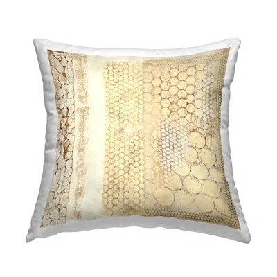 Stupell Industries Rustic Tan Geometric Shapes Printed Throw Pillow Design By Laura Van Horne