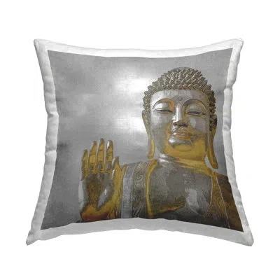Stupell Industries Sacred Buddha Religious Zen Printed Throw Pillow Design By Tom Bray