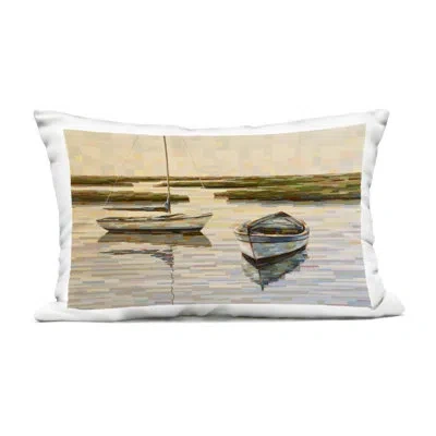 Stupell Industries Sailing The Cooper River Outdoor Printed Pillow, Design By Linda Sperruzzi