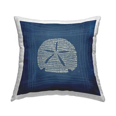 Stupell Industries Sand Dollar On Blue Printed Outdoor Throw Pillow Design By Jetty Home, Llc