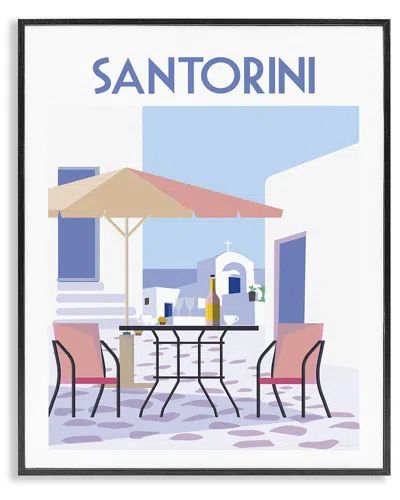 STUPELL STUPELL SANTORINI BISTRO POSTER FRAMED GICLEE ART