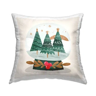 Stupell Industries Seasonal Wintery Snow Globe Printed Throw Pillow Design By Lil' Rue