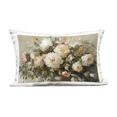 Stupell Industries Secret Garden Arrangement Outdoor Printed Pillow, Design By Heidi Kuntz, 14 X 7 X 20 In Green