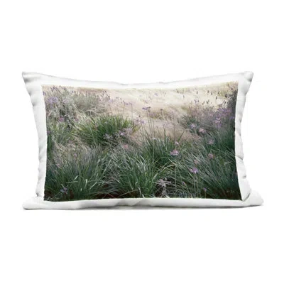 Stupell Industries Secret Garden Meadow Blooms Outdoor Printed Pillow, Design By Deborah Revell In Green