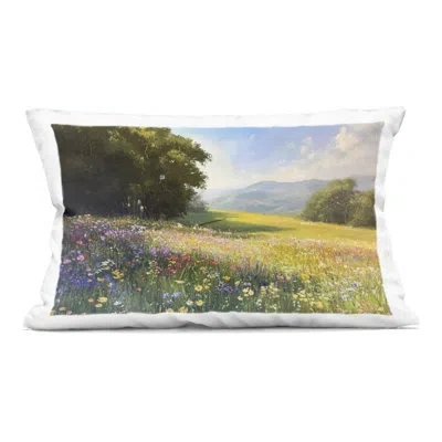 Stupell Industries Serene Meadow Dream Decorative Printed Throw Pillow Design By Petal Prints Design In Green