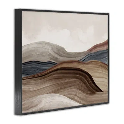 Stupell Industries Silent Grand Canyon Framed Giclee, Design By Luna Mavis In Midnight Black Framed Giclee