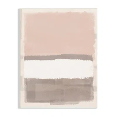 Stupell Industries Simple Abstract Watercolor Neutral Tones Collage By Marcus Prime - Painting In Wall Plaque