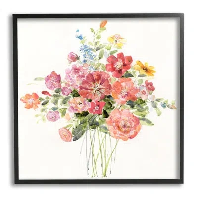 Stupell Industries Simple Spring Blossoms Framed On Wood By Sally Swatland Print In Multi