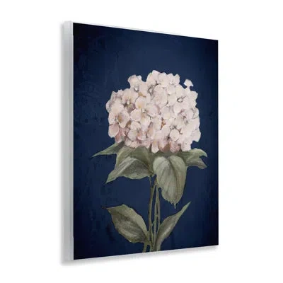 Stupell Industries Single Hydrangea Bloom Wall Plaque Art By Patricia Pinto In Blue