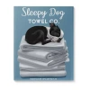 Stupell Industries Sleepy Dog Towel Co. Canvas Art In Blue