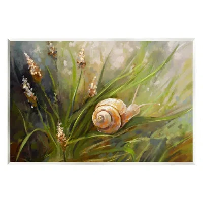 Stupell Industries Snail On Greenery By Ziwei Li
