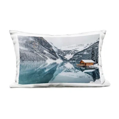Stupell Industries Snow Capped Mountain Lake Outdoor Printed Pillow, Design By Lazar Studio
