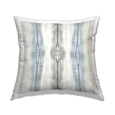 Stupell Industries Soft Grey Ikat Pattern Printed Throw Pillow Design By Ellie Roberts