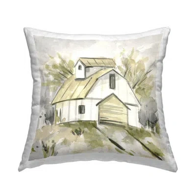 Stupell Industries Soft Neutral Barn Decorative Printed Throw Pillow Design By Melissa Wang In Beige