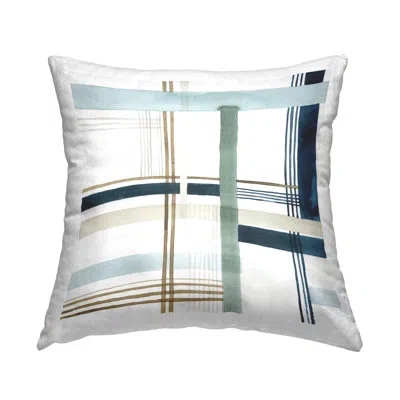 Stupell Industries Soft Woven Pattern Decorative Printed Throw Pillow Design By Grace Popp In White