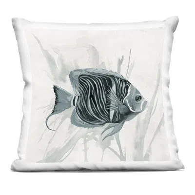 Stupell Industries Something Fishy Aquatic Decorative Printed Throw Pillow Design By Jacob Q In White