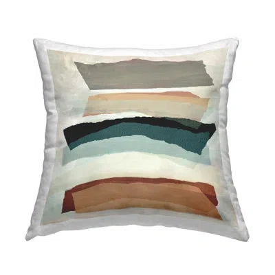 Stupell Industries Southwestern Layered Shapes Decorative Printed Throw Pillow Design By Susan Jill In Beige