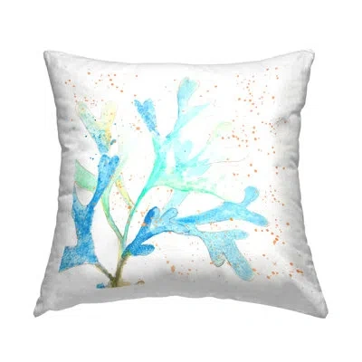 Stupell Industries Speckled Modern Coral Decorative Printed Throw Pillow Design By Patricia Pinto In Blue