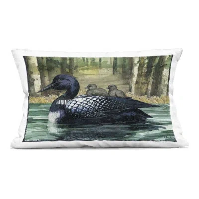 Stupell Industries Spotted Horse In Rural Countryside Design By Steve Toole Throw Pillow In Navy,black