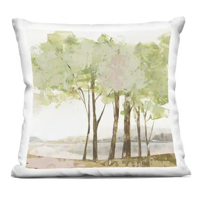 Stupell Industries Spring Awakening Forest Decorative Printed Throw Pillow Design By Ian C. In Green