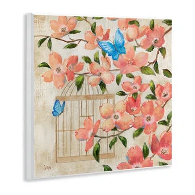 Stupell Industries Spring Fling Blossoms Wall Plaque, Design By Nan In Beige