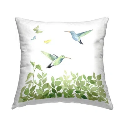 Stupell Industries Spring Hummingbirds Scene Decorative Printed Throw Pillow Design By Lanie Loreth In Green
