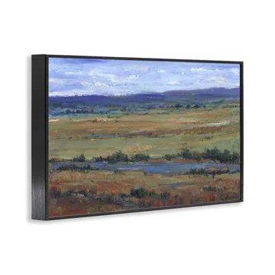 Stupell Industries Spring River In Countryside Framed Giclee Art, Design By Tim Otoole In Midnight Black Framed Giclee