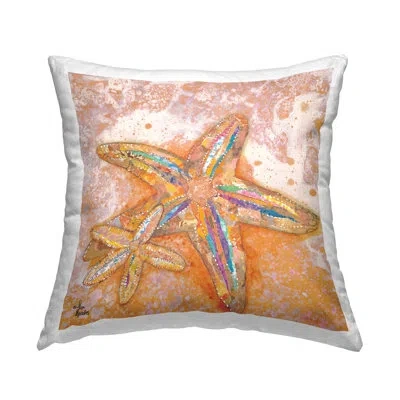 Stupell Industries Starfish Beach Shore Nautical Animal Printed Throw Pillow Design By Lisa Morales