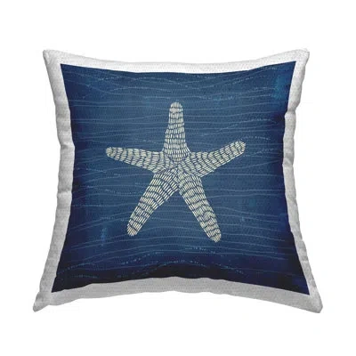 Stupell Industries Starfish On Blue Printed Outdoor Throw Pillow Design By Jetty Home, Llc