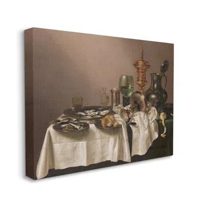 Stupell Industries Still Life With Gilt Cup Willem Claesz Classic Painting - Painting On Canvas In Wrapped Canvas