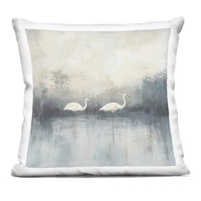 Stupell Industries Still Waters Soft Wings Decorative Printed Throw Pillow Design By Mona Grace In Beige