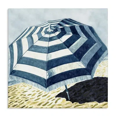Stupell Industries Striped Beach Umbrella By Ziwei Li