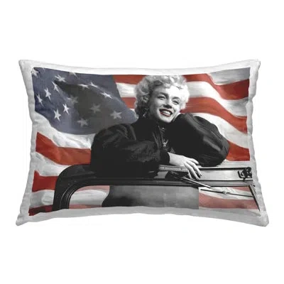 Stupell Industries Striped Throw Pillow In Red
