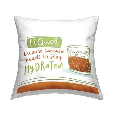 Stupell Industries Striped Throw Pillow In White